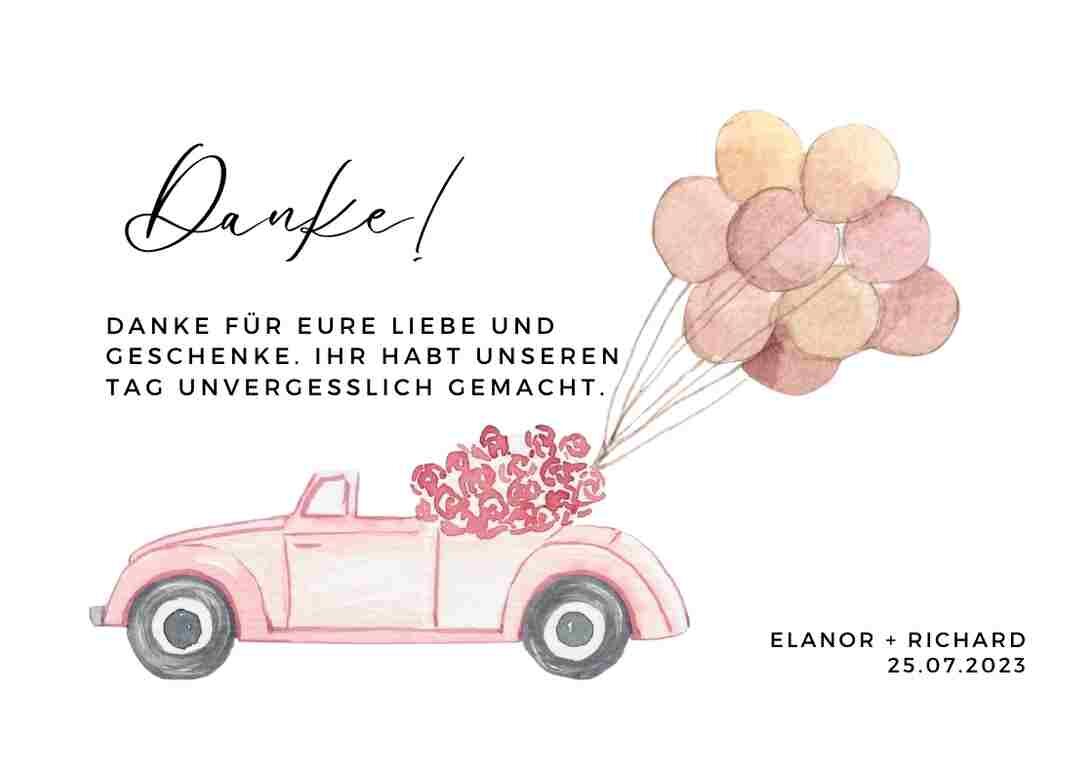 Dankeskarten Hochzeit: Persönliche Danksagungen gestalten