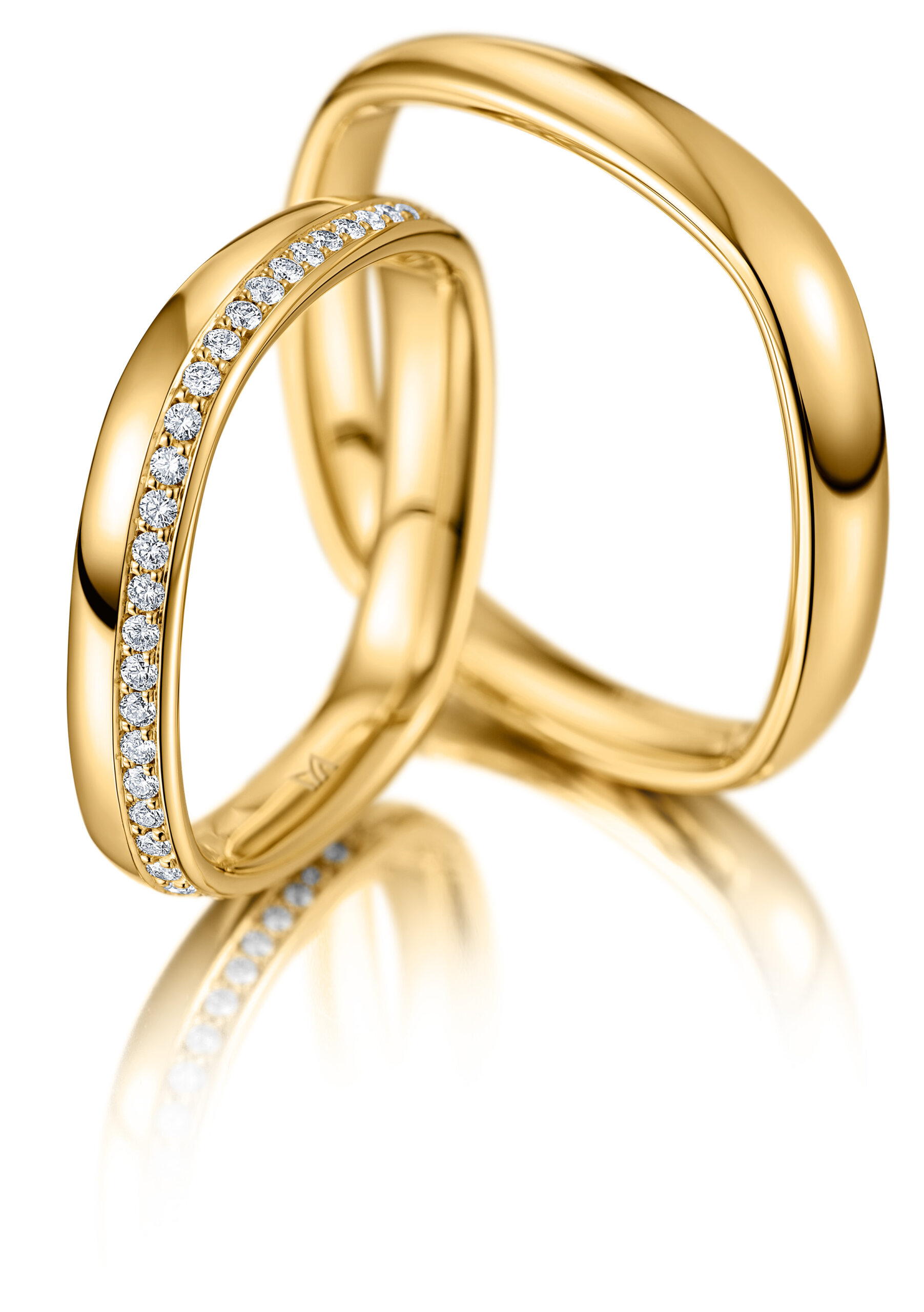 Meister Eheringe in Gelbgold