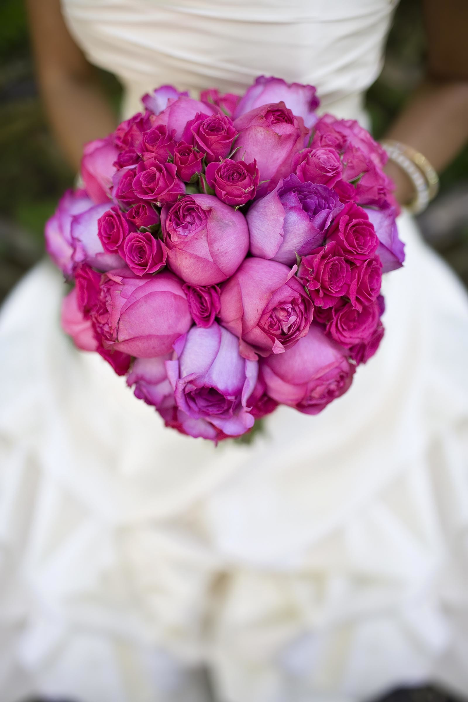 pinker Brautstrauß aus Rosen