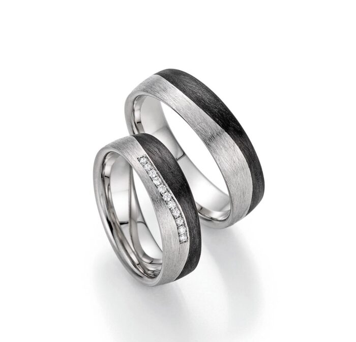 Fischer Trauringe Shadow and Light Platin und Carbon