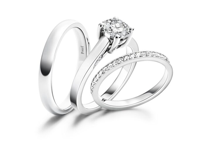 Piaget Trauringe und Verlobungsring Platin