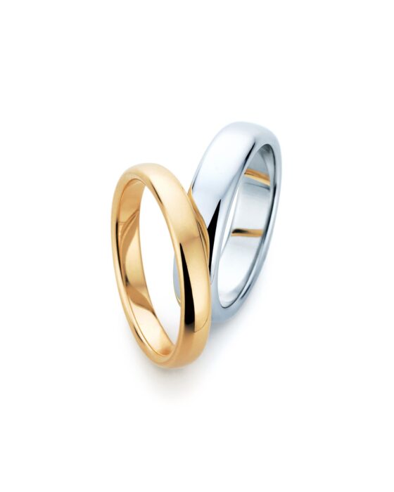 Tiffany & Co Trauringe Lucida Gelbgold und Platin