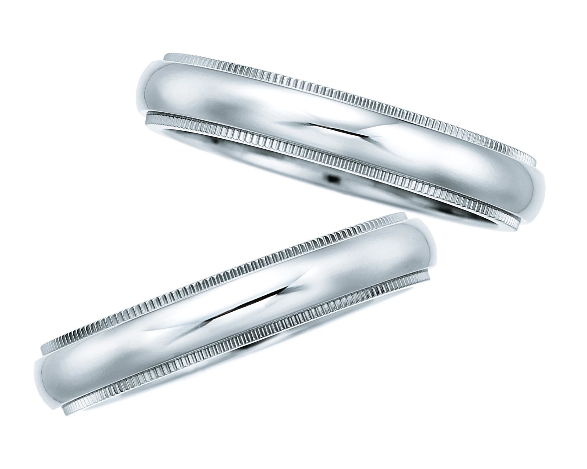 Tiffany & Co Trauringe Milgrain Platin