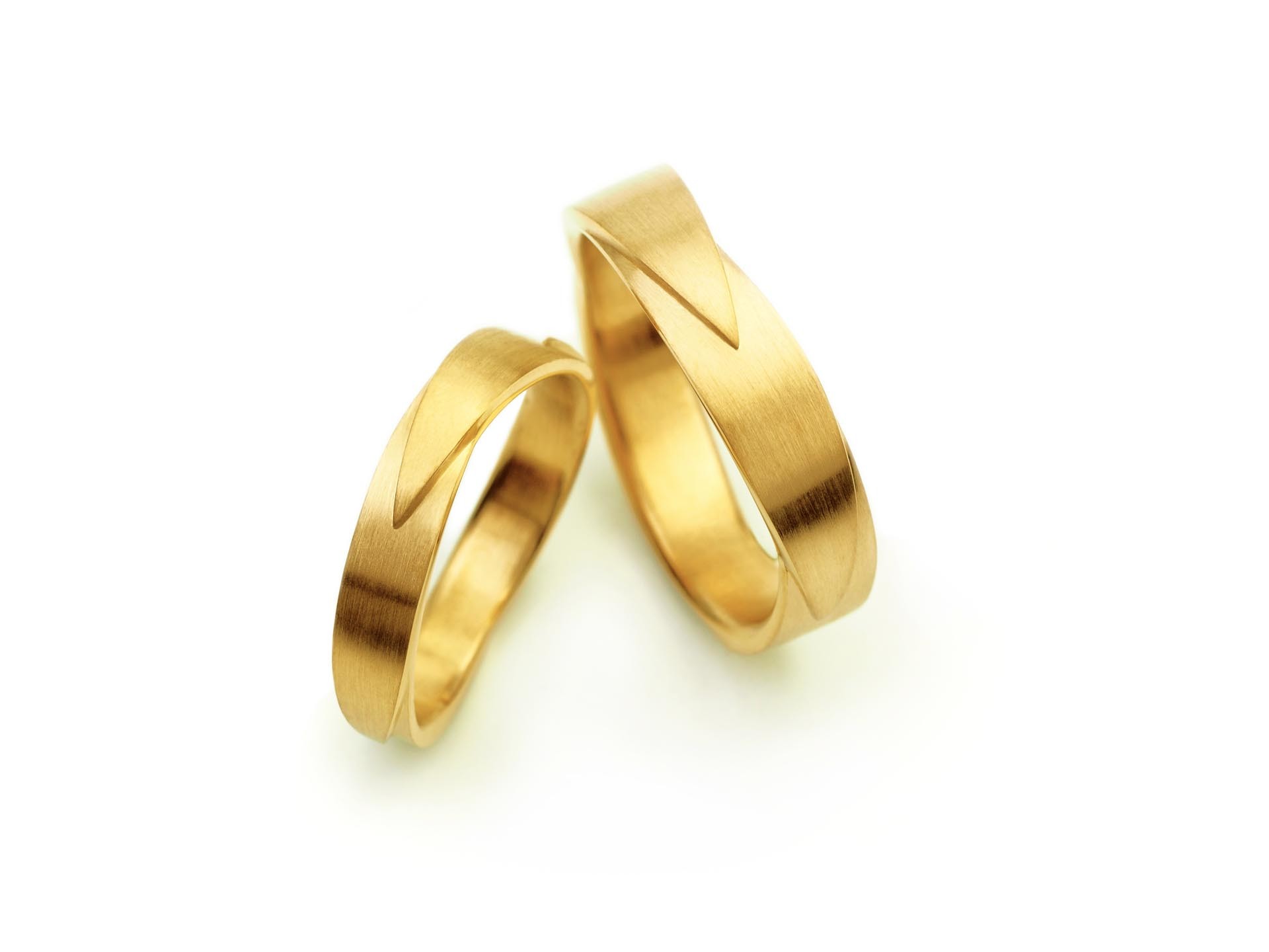 Vincent van Hees Trauringe Leaf Gelbgold