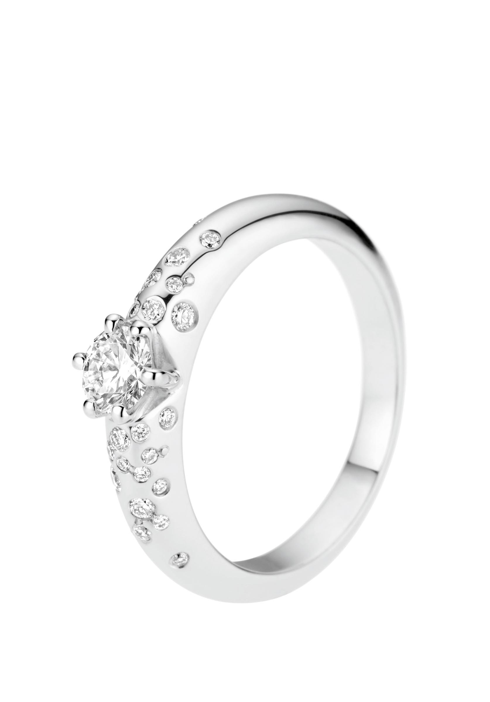 Wempe Verlobungsring Weißgold Diamanten