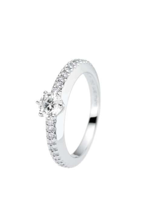 Wempe Verlobungsring Weißgold Diamanten