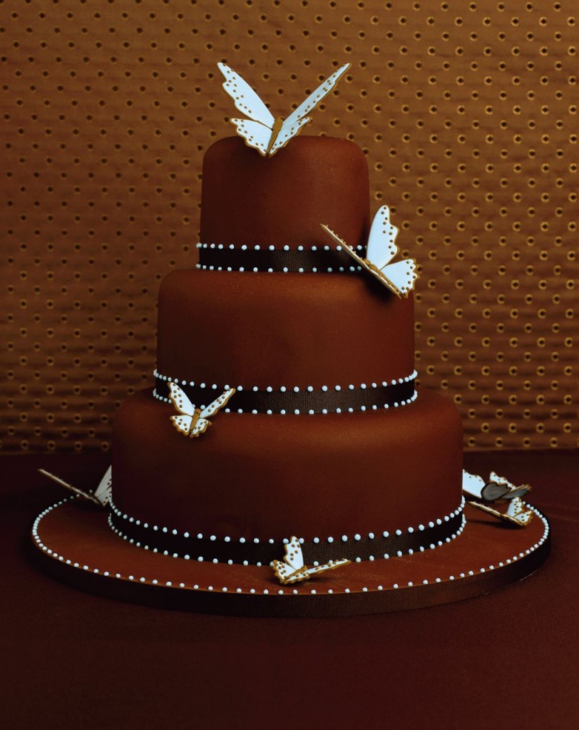 Hochzeitstorte aus Schokolade