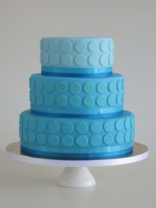 Hochzeitstorte in Blau