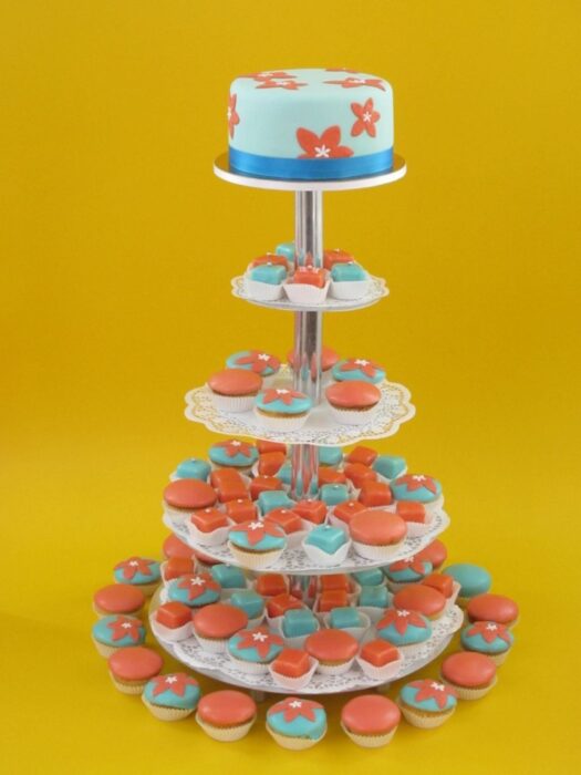 Hochzeitstorte aus Cupcakes