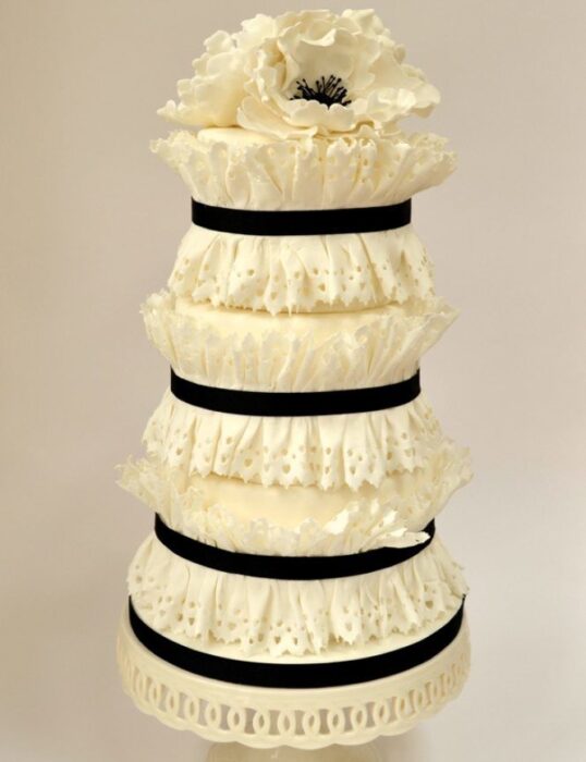 edle Hochzeitstorte