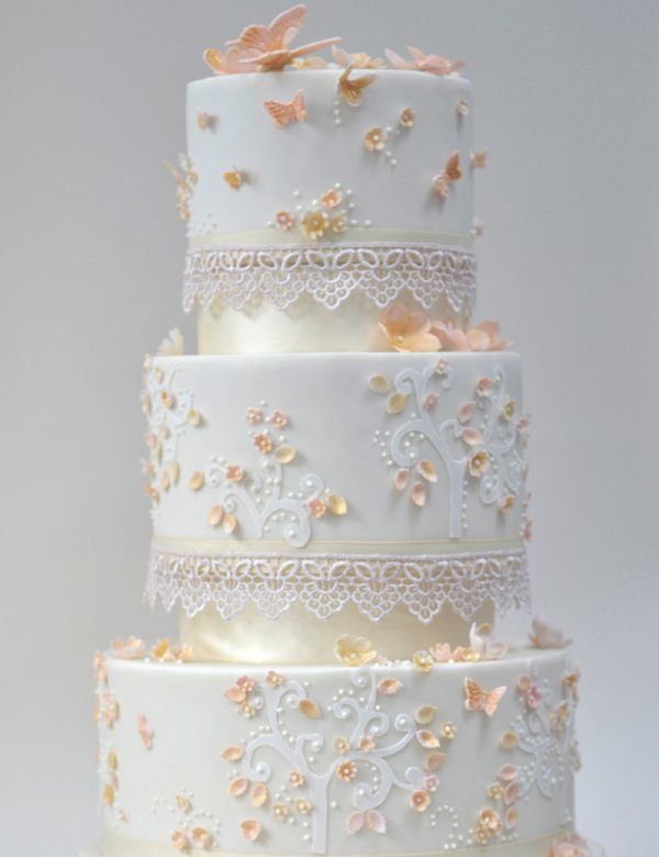 edle Hochzeitstorte
