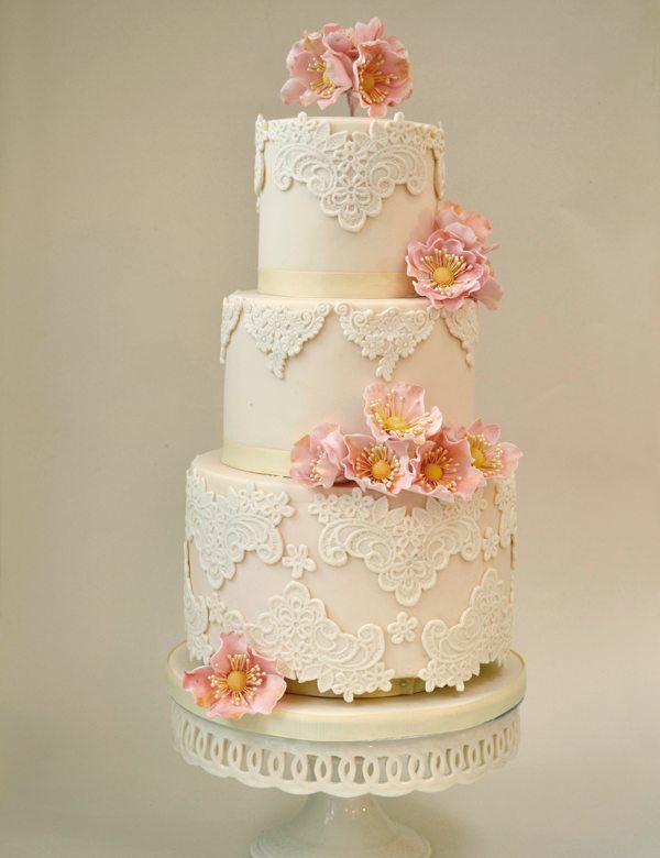 edle Hochzeitstorte