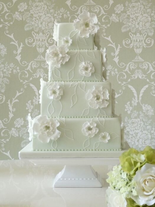 edle Hochzeitstorte