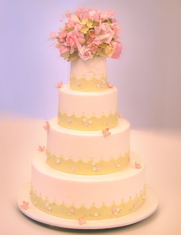 edle Hochzeitstorte
