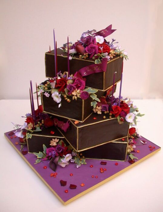 außergewöhnliche Hochzeitstorte