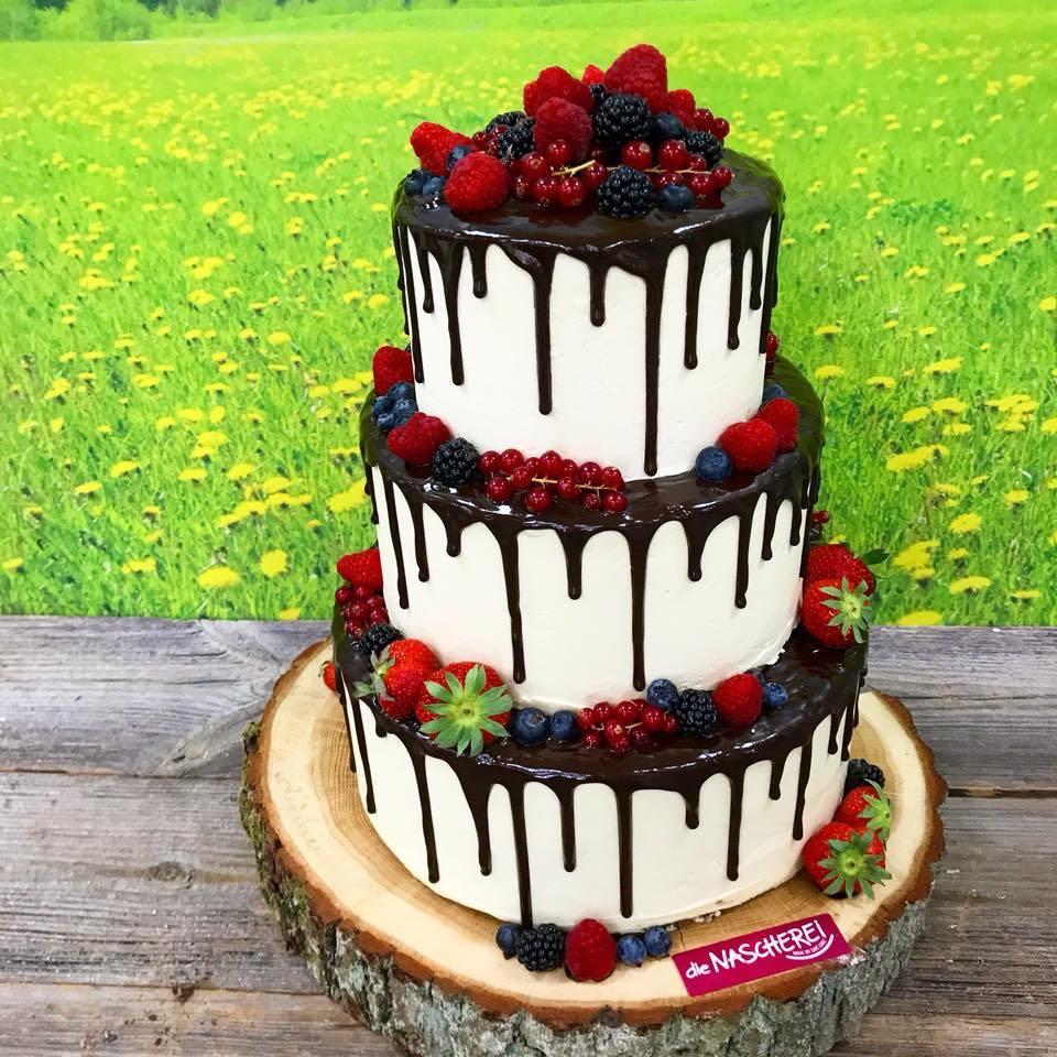 Dripped-Cake mit Schokolade