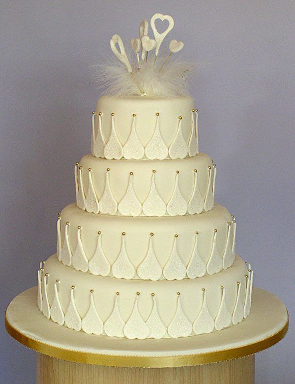 edle Hochzeitstorte
