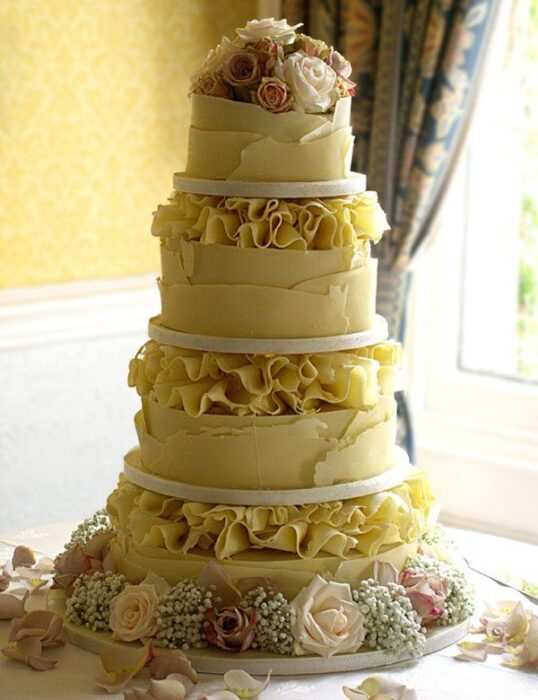edle Hochzeitstorte