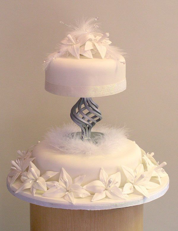 schlichte Hochzeitstorte