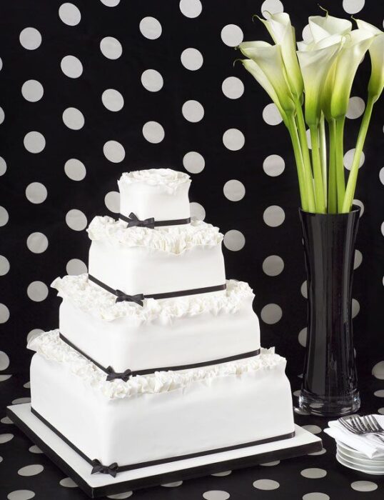 edle Hochzeitstorte