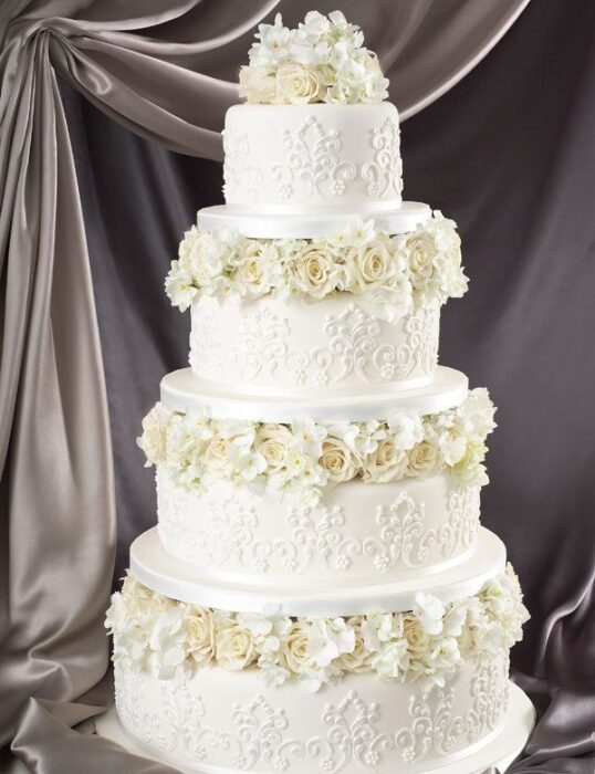 edle Hochzeitstorte