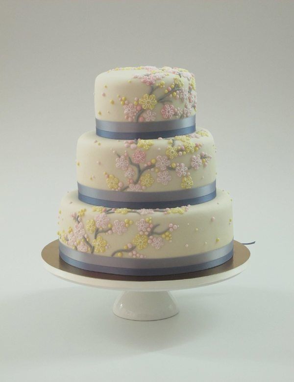 edle Hochzeitstorte