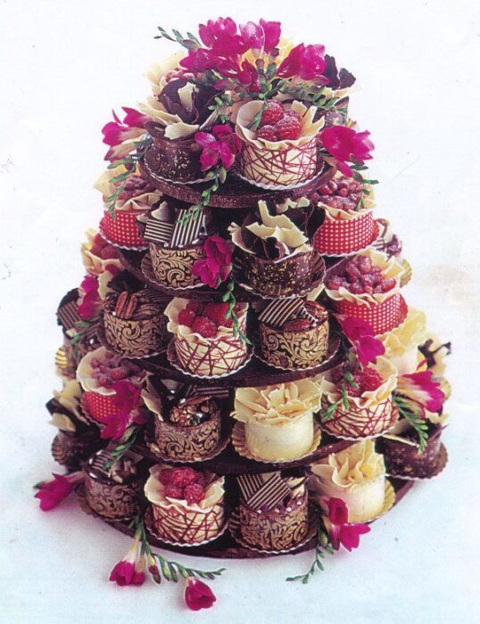 Hochzeitstorte aus Cupcakes