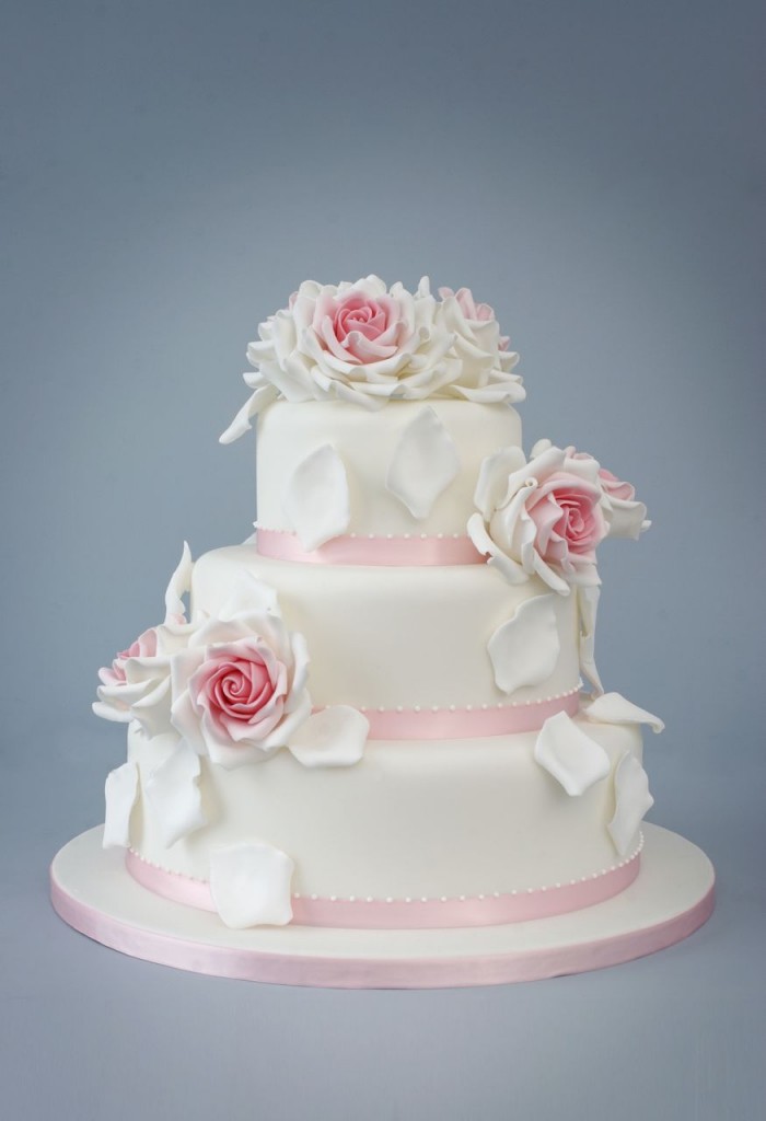 edle Hochzeitstorte